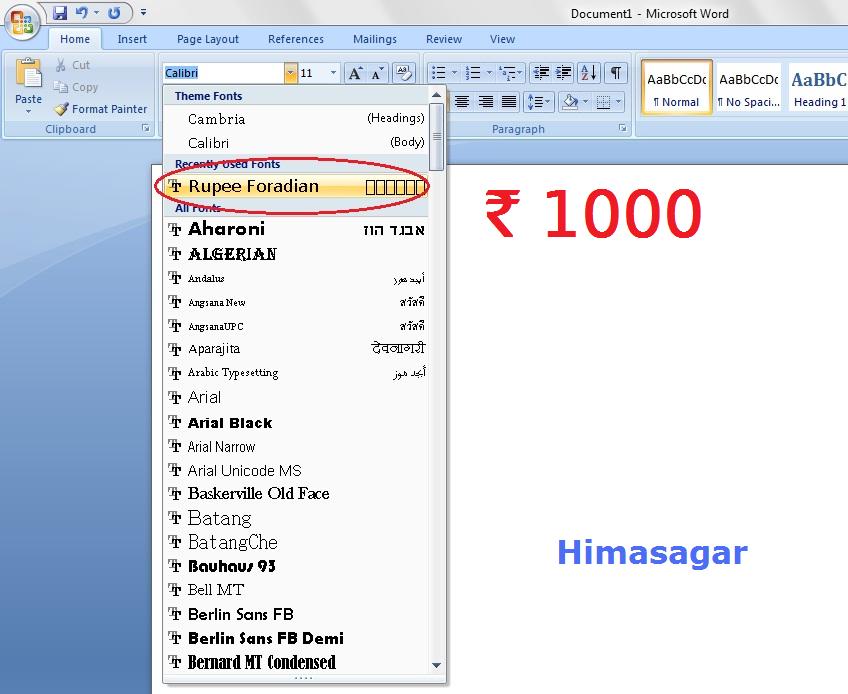 type hindi in ms word 2011 for mac